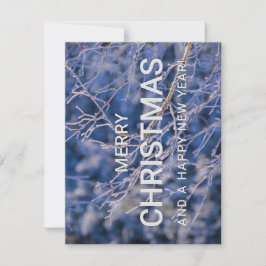 Frohe Weihnachten und glückliche Neujahrskarte