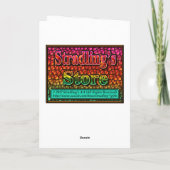 Frohe Weihnachten und glückliche Neujahrskarte (Rückseite)