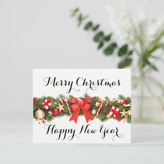 Frohe Weihnachten und glückliche Neujahrskarte (Stehend Vorderseite)