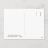 Frohe Weihnachten und glückliche Neujahrskarte (Rückseite)