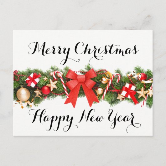 Frohe Weihnachten und glückliche Neujahrskarte (Vorderseite)