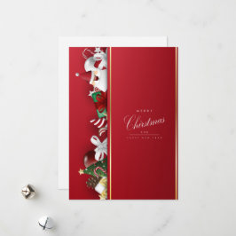 Frohe Weihnachten und glückliche Neujahrskarte