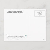 Frohe Weihnachten und glückliche Neujahrskarte (Rückseite)