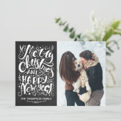 Frohe Weihnachten und glückliche Neujahrskarte (Stehend Vorderseite)