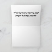 Frohe Weihnachten und glückliche Neujahrskarte Dankeskarte (Innenseite)