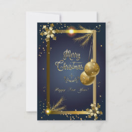 Frohe Weihnachten und glückliche Neujahrskarte RSVP Karte