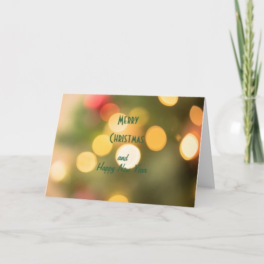 Frohe Weihnachten und glückliche Neujahrskarten Karte (Vorderseite)