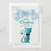 Frohe Weihnachten und glückliche Neujahrskatze (Vorne/Hinten)