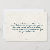 Frohe Weihnachten und glückliche Neujahrskollage (Rückseite)