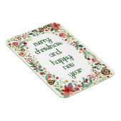 Frohe Weihnachten und glückliche Neujahrsmagnet Magnet (Rechte Seite)