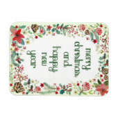 Frohe Weihnachten und glückliche Neujahrsmagnet Magnet (Horizontal)