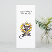 Frohe Weihnachten und glückliche Neujahrsmäuse (Stehend Vorderseite)