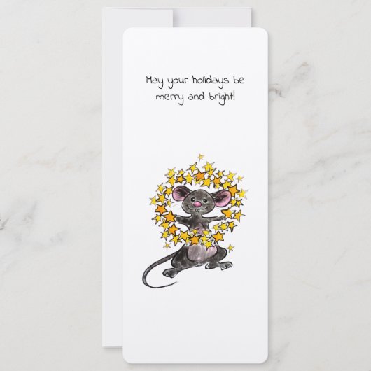 Frohe Weihnachten und glückliche Neujahrsmäuse (Vorderseite)