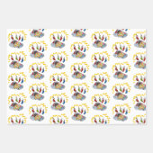 Frohe Weihnachten und glückliche Neujahrsmäuse Geschenkpapier Set (Vorderseite 2)