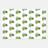 Frohe Weihnachten und glückliche Neujahrsmäuse Geschenkpapier Set (Vorderseite)