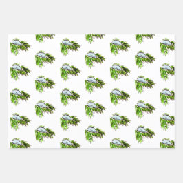 Frohe Weihnachten und glückliche Neujahrsmäuse Geschenkpapier Set