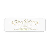 Frohe Weihnachten und glückliche Neujahrsschrift (Vorne)