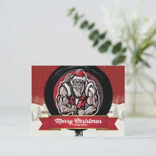 Frohe Weihnachten und glückliches Lifting (Stehend Vorderseite)