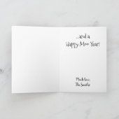 "Frohe Weihnachten und glückliches Moo Year" Grußk (Innenseite)