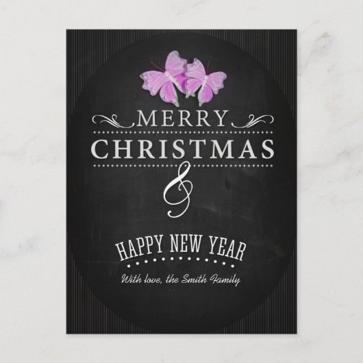 Frohe Weihnachten und glückliches Neues Jahr (Vorderseite)