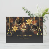 Frohe Weihnachten und glückliches Neues Jahr (Stehend Vorderseite)