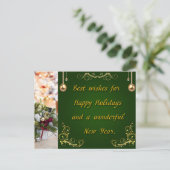 Frohe Weihnachten und glückliches Neues Jahr (Stehend Vorderseite)