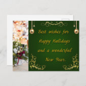 Frohe Weihnachten und glückliches Neues Jahr (Vorne/Hinten)