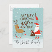 Frohe Weihnachten und glückliches Neues Jahr (Vorne/Hinten)