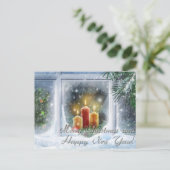 Frohe Weihnachten und glückliches neues Jahr (Stehend Vorderseite)