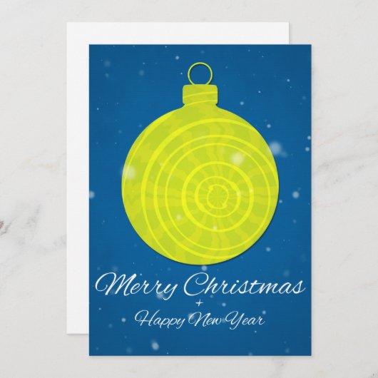 Frohe Weihnachten und glückliches Neues Jahr (Vorne/Hinten)