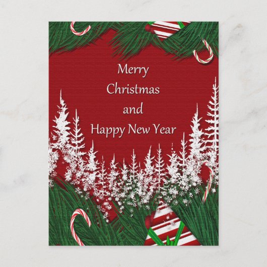 Frohe Weihnachten und glückliches Neues Jahr (Vorderseite)