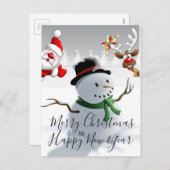 Frohe Weihnachten und glückliches Neues Jahr (Vorne/Hinten)