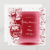 Frohe Weihnachten und glückliches Neues Jahr (Vorne/Hinten)