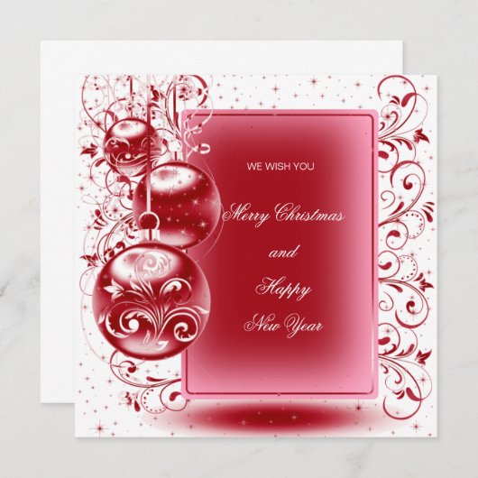 Frohe Weihnachten und glückliches Neues Jahr (Vorne/Hinten)