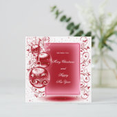 Frohe Weihnachten und glückliches Neues Jahr (Stehend Vorderseite)