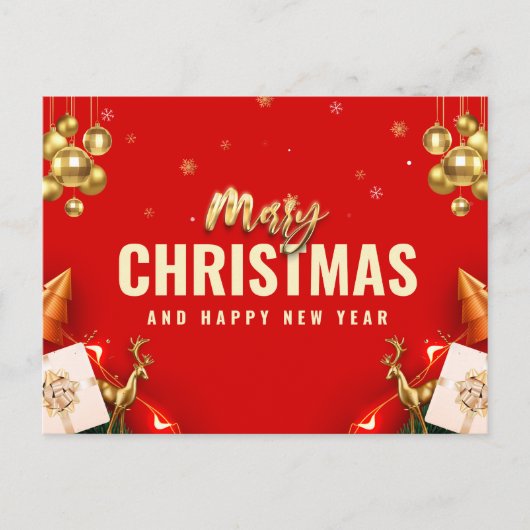 Frohe Weihnachten und glückliches Neues Jahr (Vorderseite)