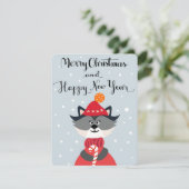 Frohe Weihnachten und glückliches neues Jahr (Stehend Vorderseite)