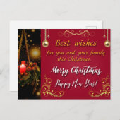 Frohe Weihnachten und glückliches Neues Jahr (Vorne/Hinten)