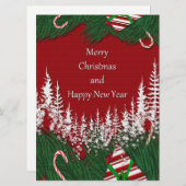 Frohe Weihnachten und glückliches Neues Jahr (Vorne/Hinten)