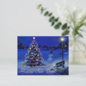 Frohe Weihnachten und glückliches neues Jahr (Stehend Vorderseite)