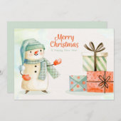 Frohe Weihnachten und glückliches Neues Jahr (Vorne/Hinten)