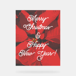 Frohe Weihnachten und glückliches Neues Jahr Acrylschild