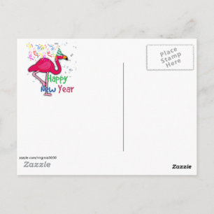 Frohe Weihnachten und glückliches Neues Jahr aus F Postkarte