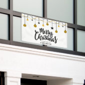 Frohe Weihnachten und glückliches Neues Jahr Banner (Äußeres Gebäude)