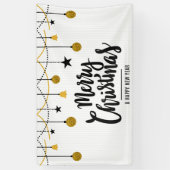 Frohe Weihnachten und glückliches Neues Jahr Banner (Vertikal)