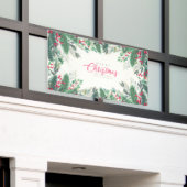 Frohe Weihnachten und glückliches Neues Jahr Banner (Äußeres Gebäude)