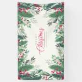 Frohe Weihnachten und glückliches Neues Jahr Banner (Vertikal)