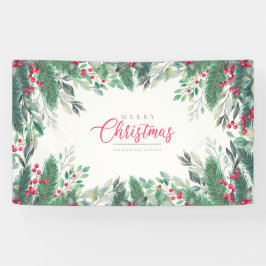 Frohe Weihnachten und glückliches Neues Jahr Banner