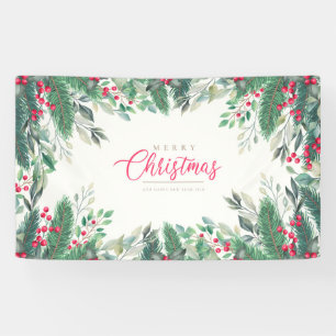 Frohe Weihnachten und glückliches Neues Jahr Banner