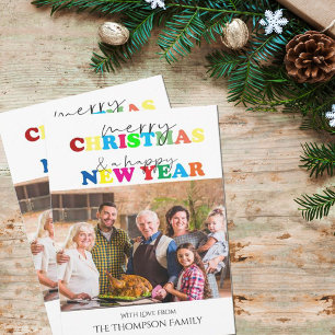 Frohe Weihnachten und glückliches Neues Jahr Foto